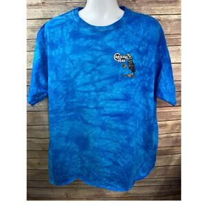 Grateful Dead T‑Shirt – Liquid Blue Tie‑Dye – Black Crow Graphic – Size XL